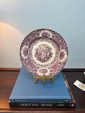 Purple Transferware Plate