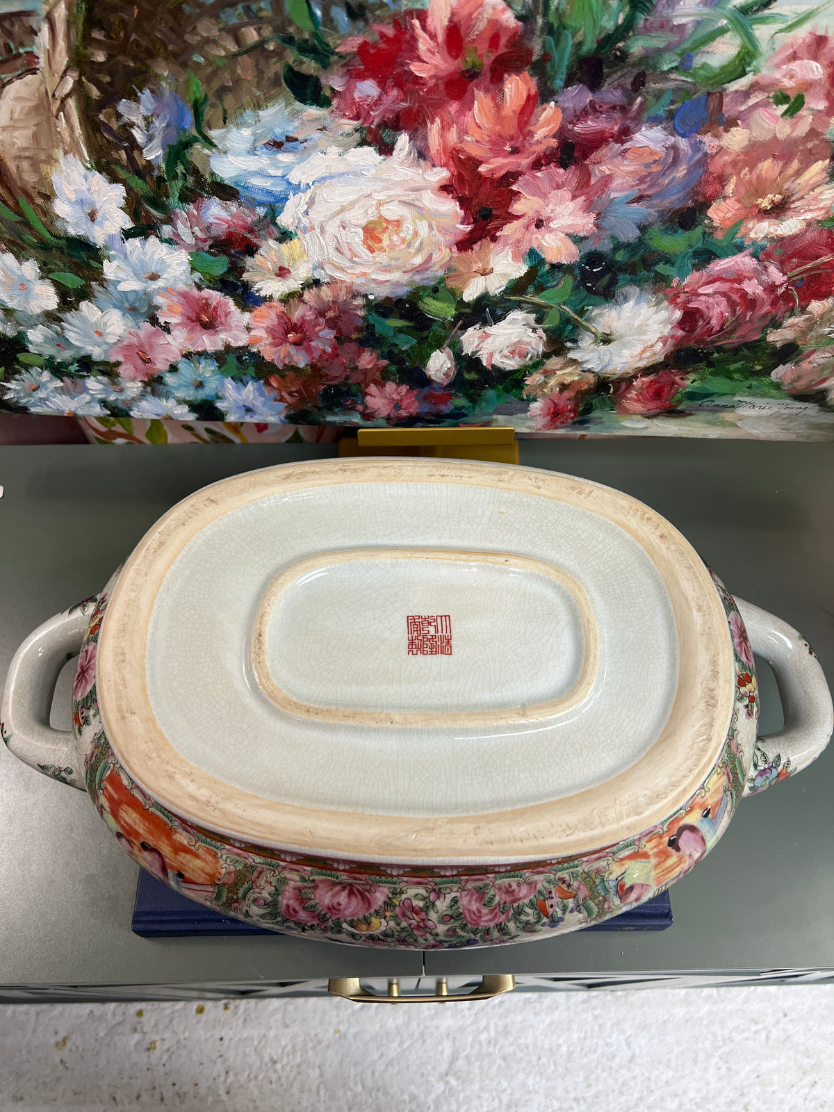 New Rose Medallion Foot Bath