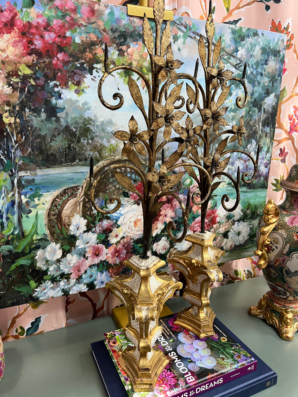 Pair of Florentine Candle Holders