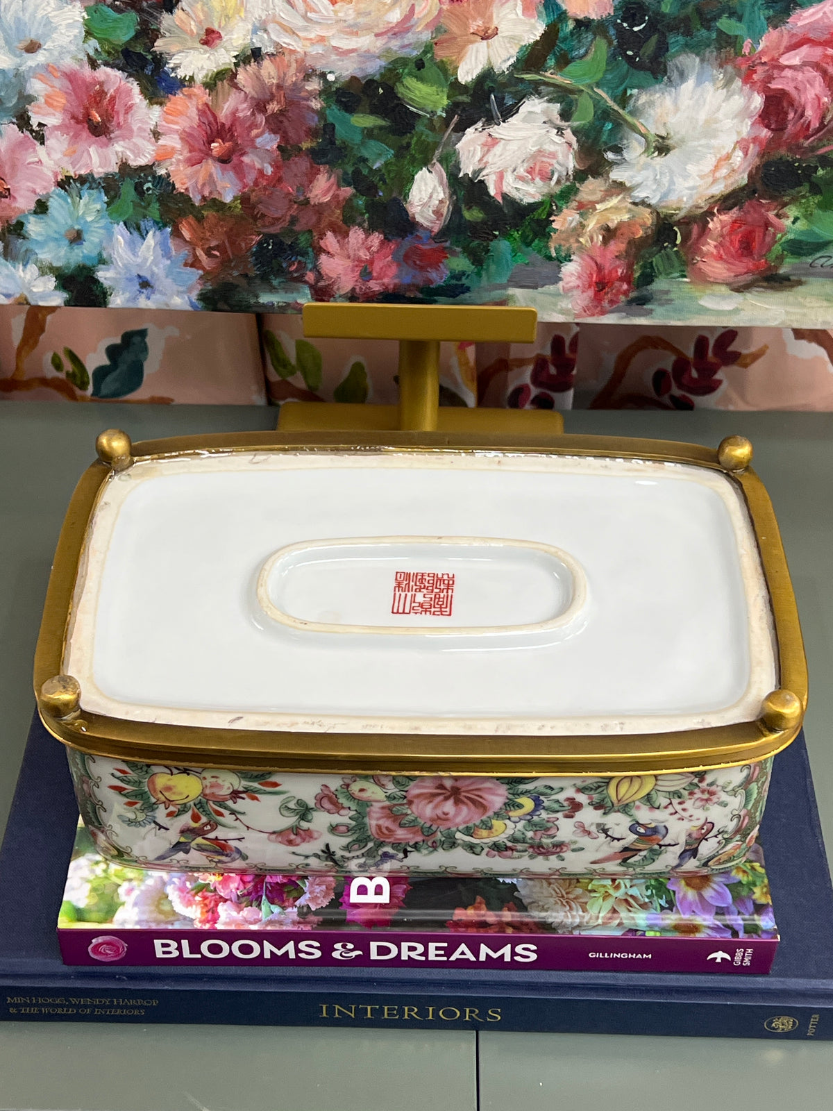 New Rose Canton Tissue Box