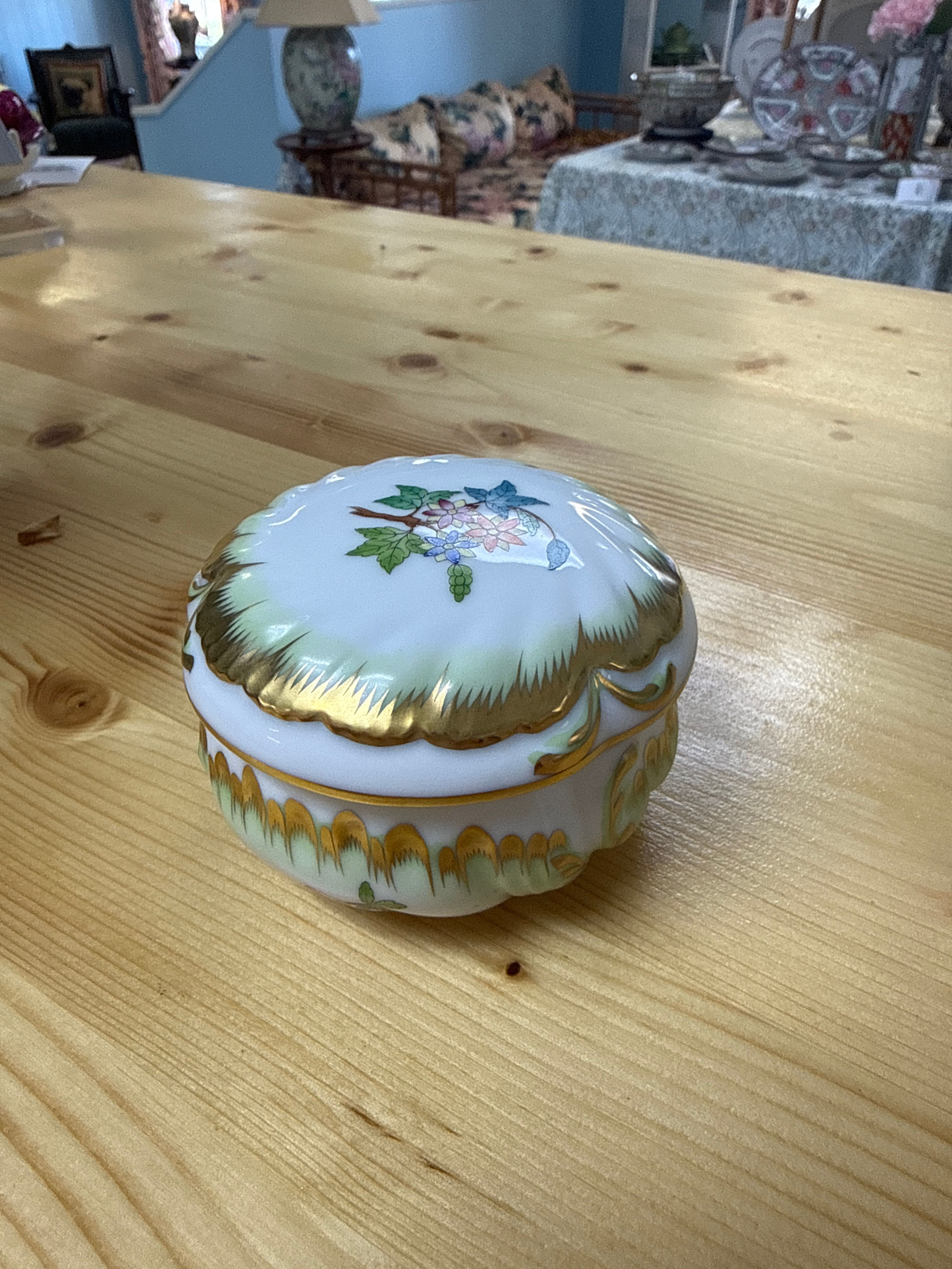 Herend Chinese Bouquet Lidded Dish