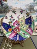 10” White Tobacco Leaf Charger