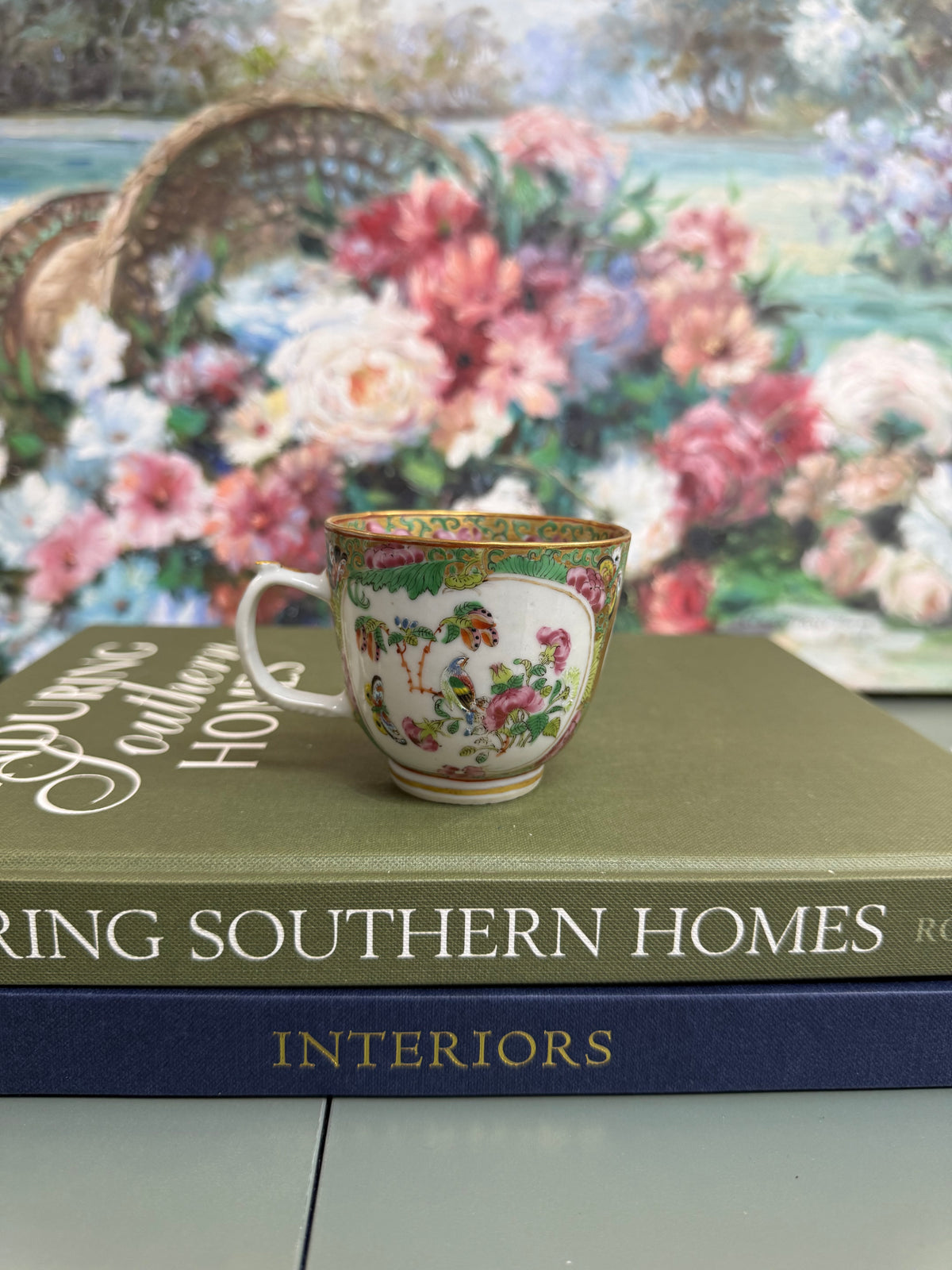 Antique Rose Medallion Teacup