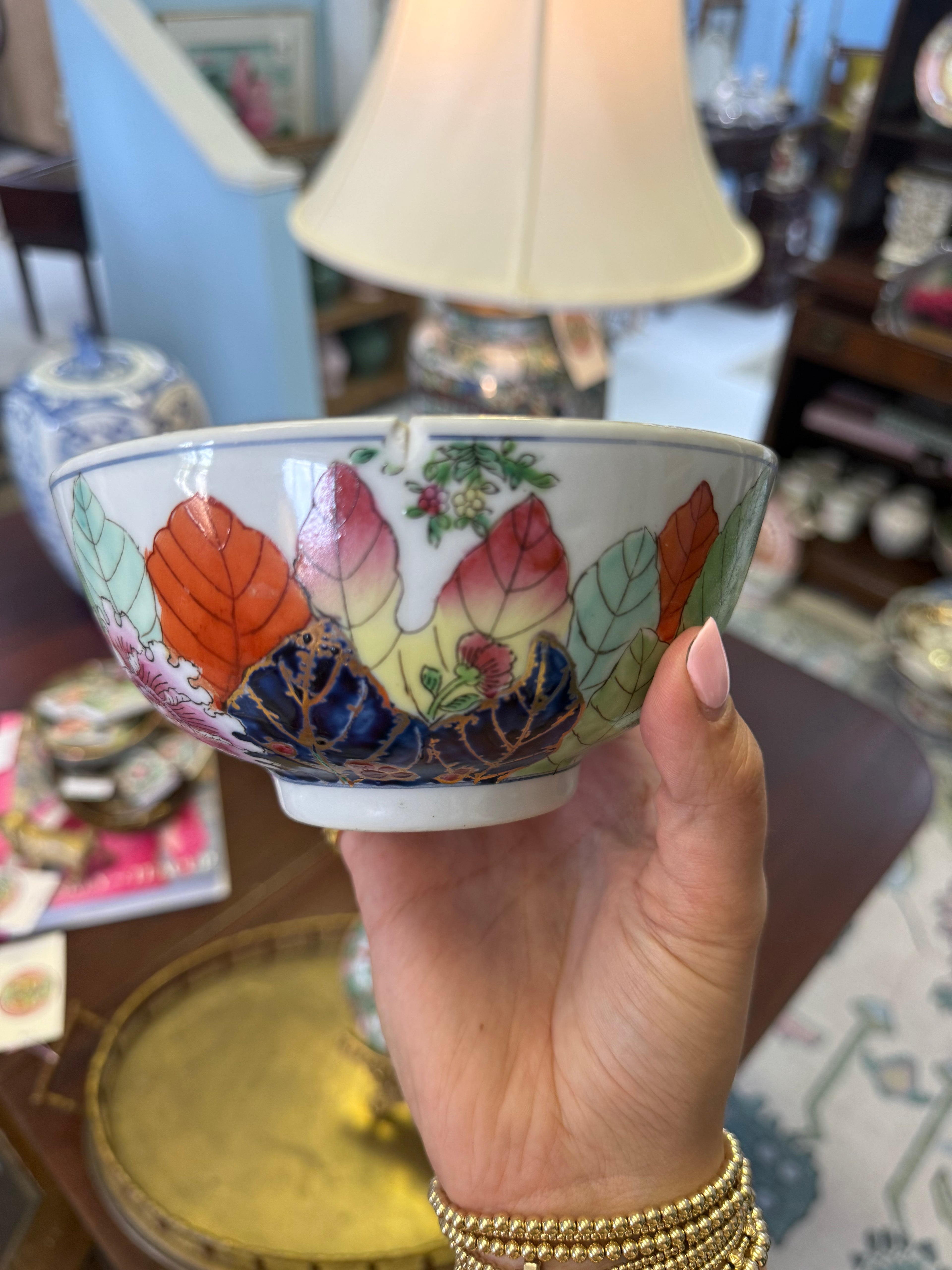 Tobacco Leaf Bowl AS IS