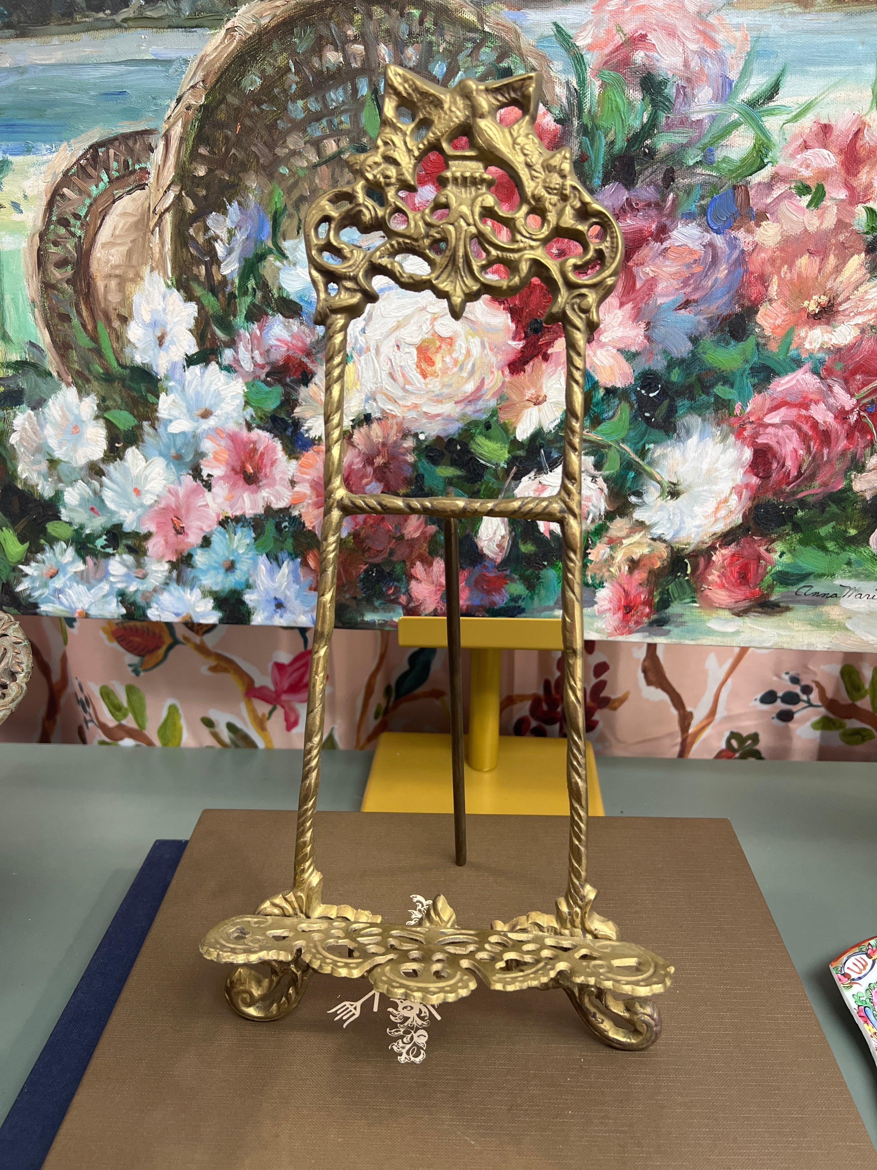 Gold Brass Easel