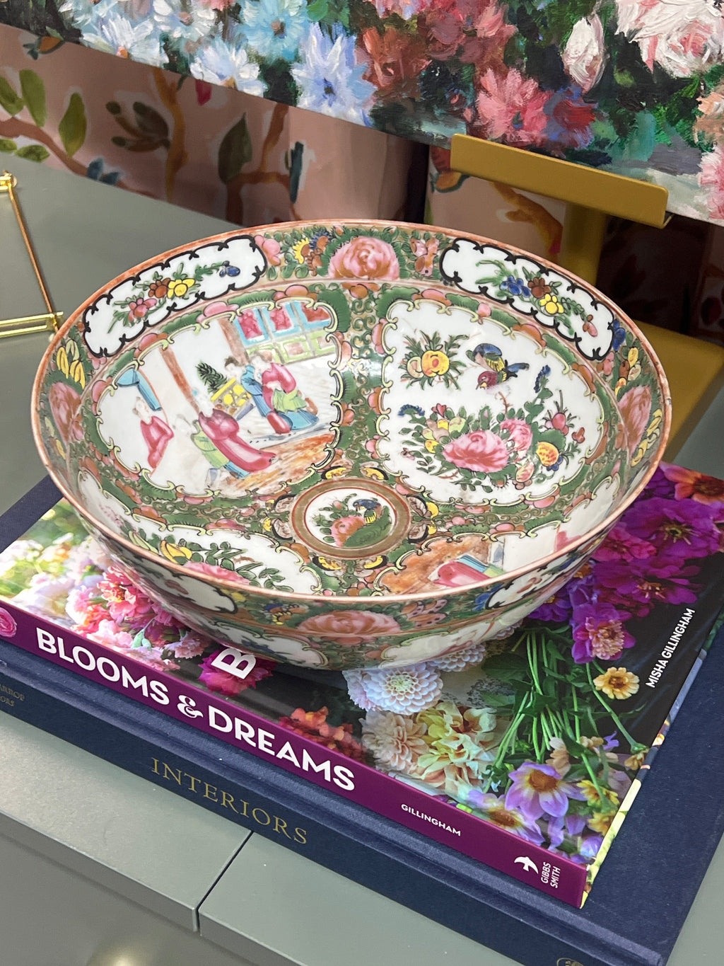 Antique Rose Medallion Bowl