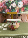 Vintage 2.5” Rose Medallion Sake Cup