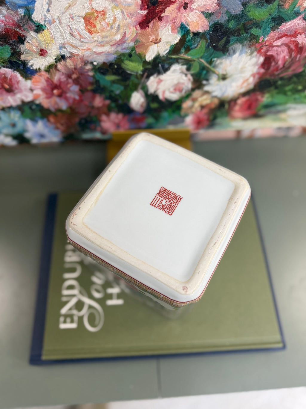 New Rose Canton Tissue Box