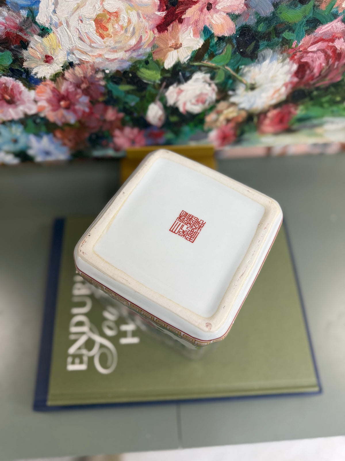 New Rose Canton Tissue Box