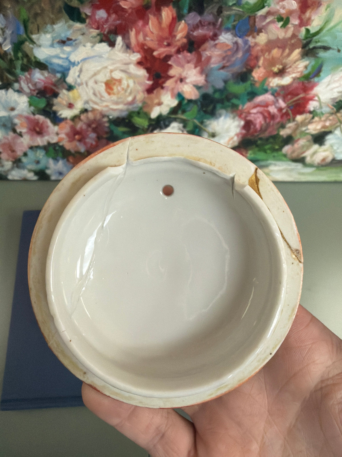 Large Antique Bok Choy Teapot *AS IS*