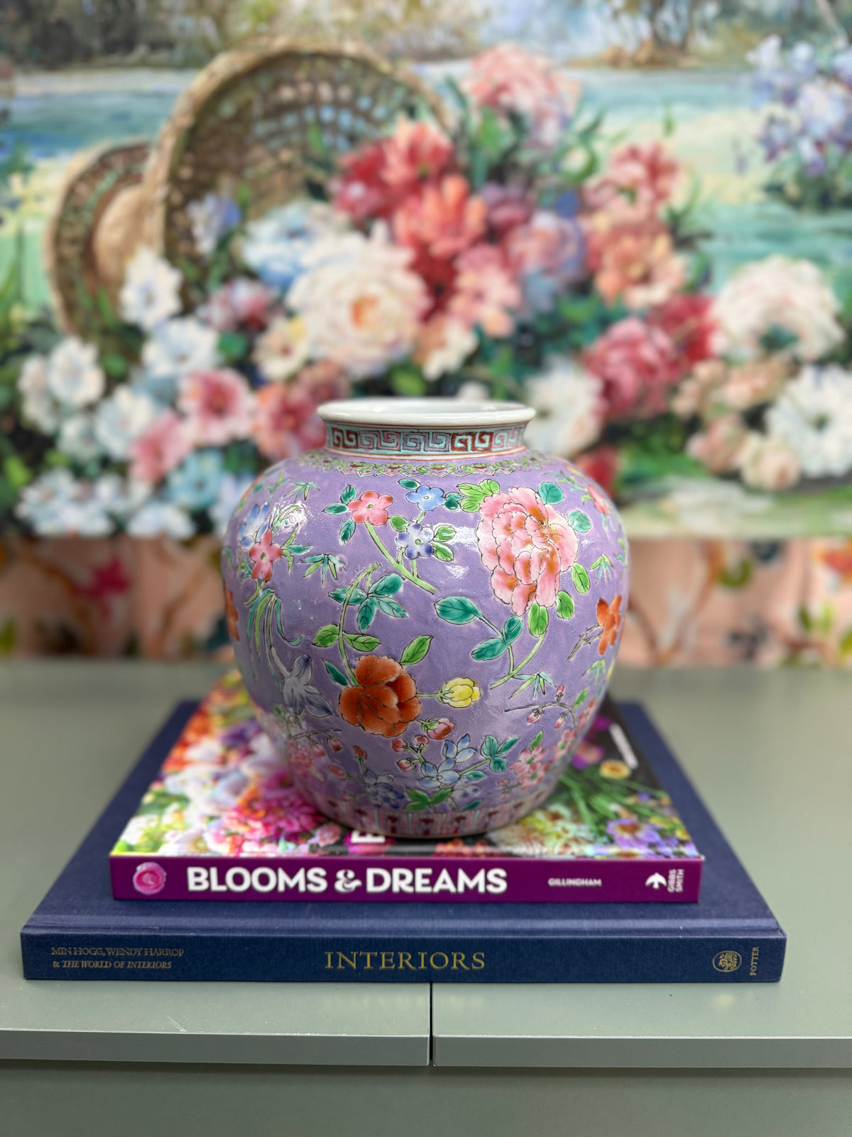 Purple Floral Vase