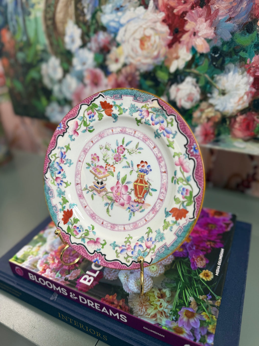 Antique Pink Minton Poonah Pink Pattern