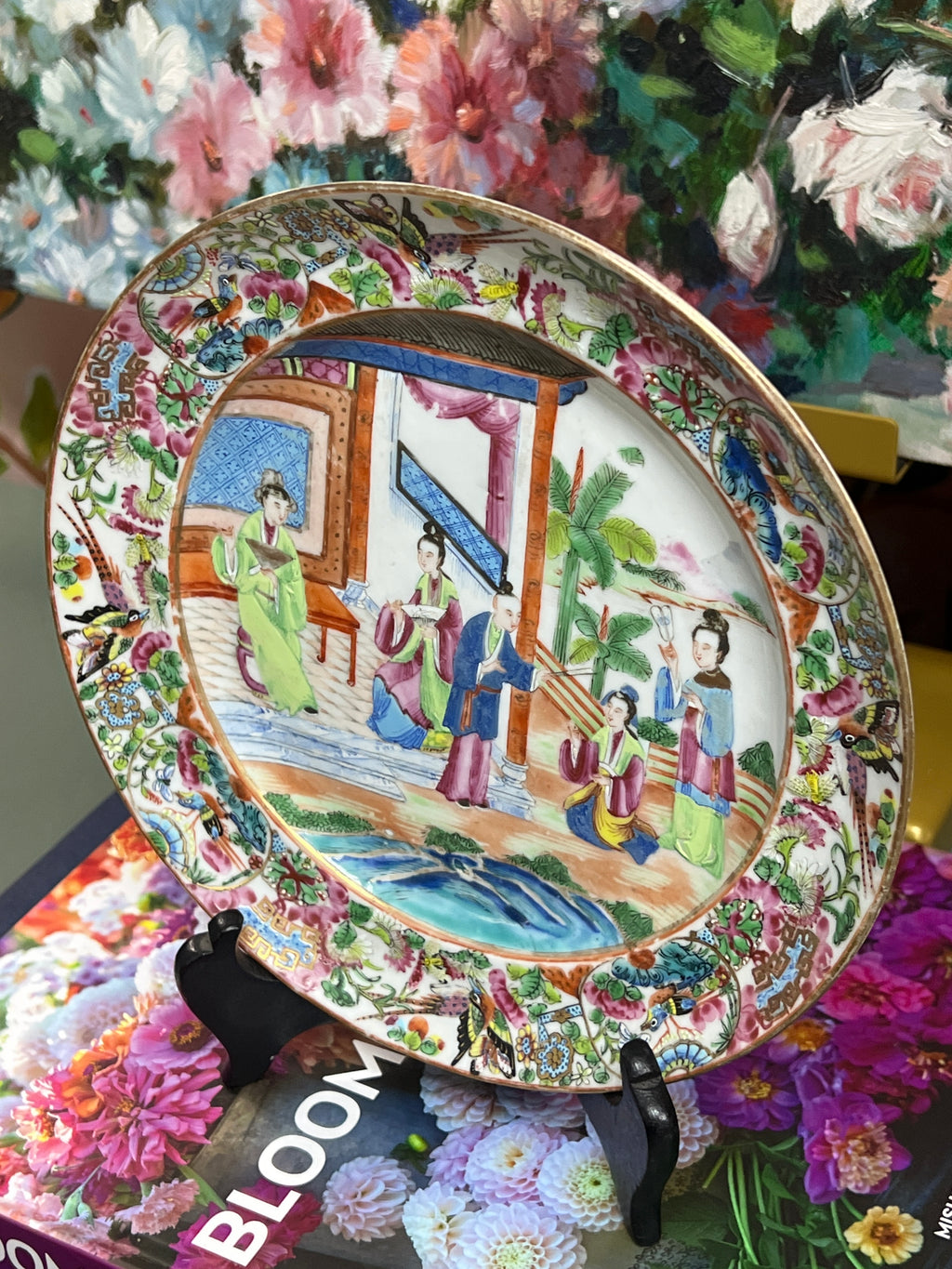 Antique Rose Mandarin Plate
