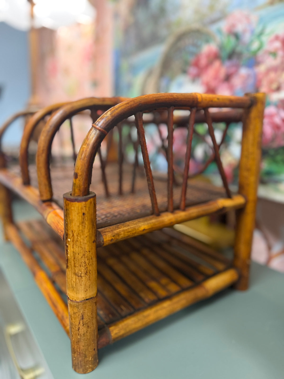 Burnt Bamboo Shelf