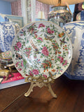Antique White Rose Canton Plate