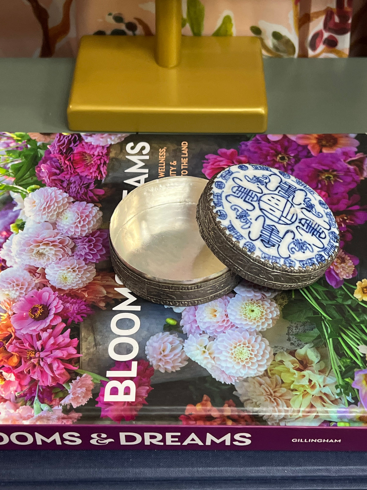 Blue and White Chinese Shard Box
