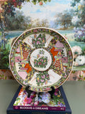 Vintage 14” Rose Medallion Charger