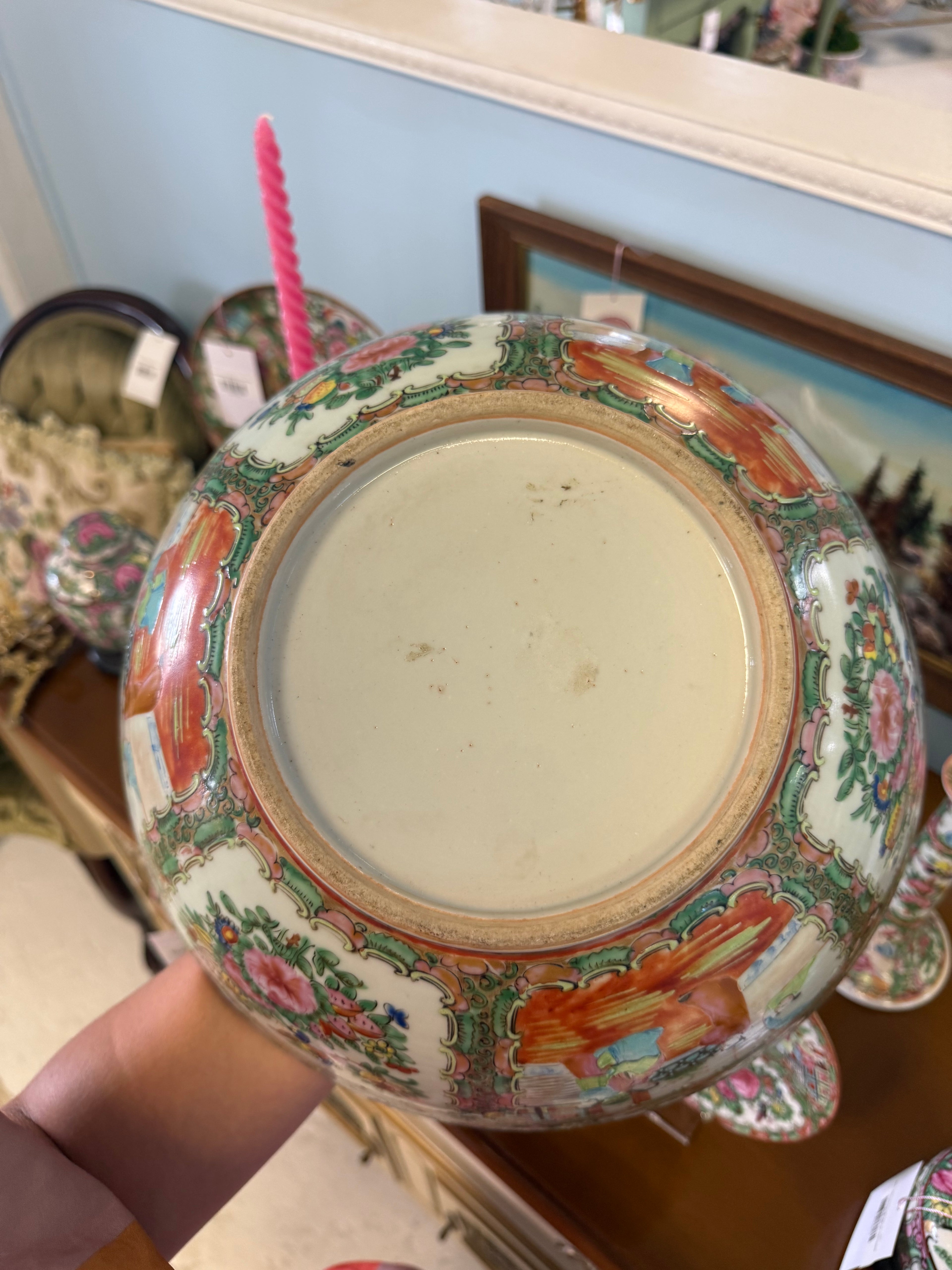 13.25 Antique Rose Medallion Bowl