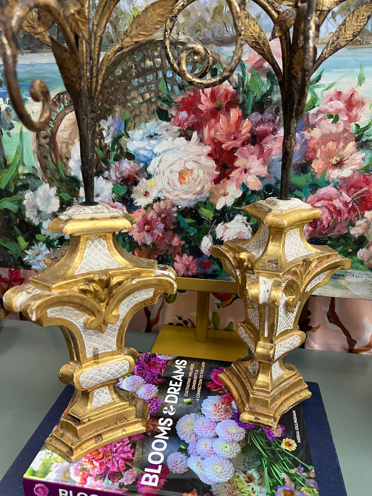 Pair of Florentine Candle Holders