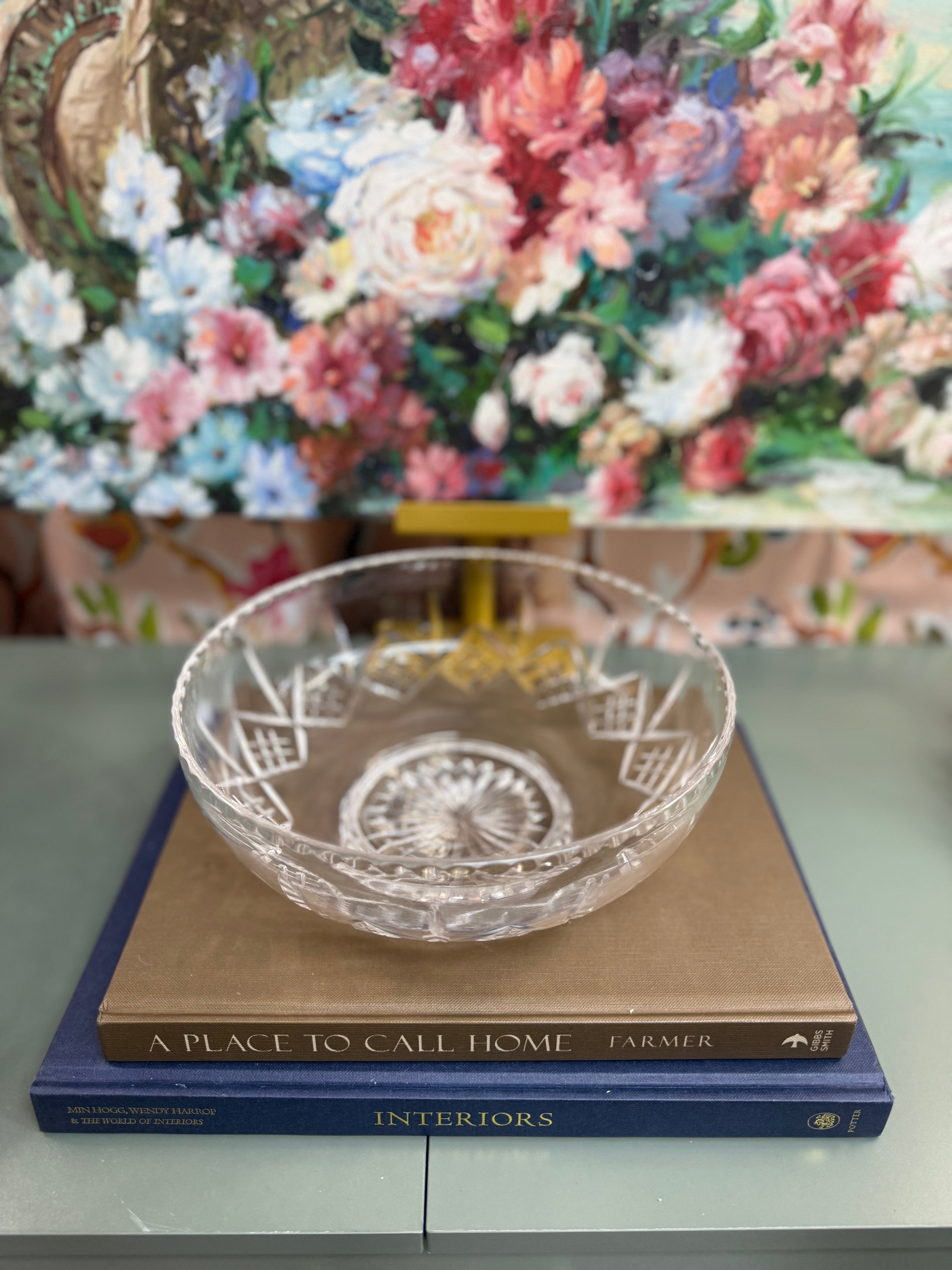 Cut Crystal Serving Bowl