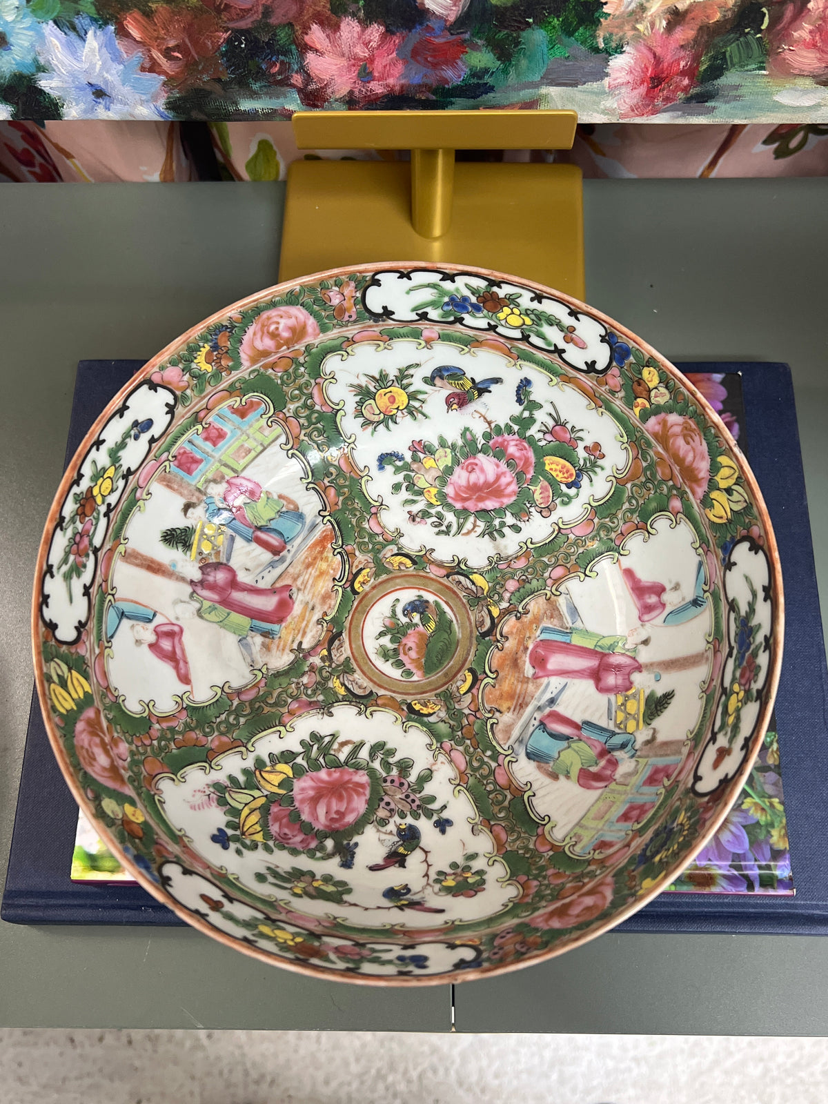Antique Rose Medallion Bowl