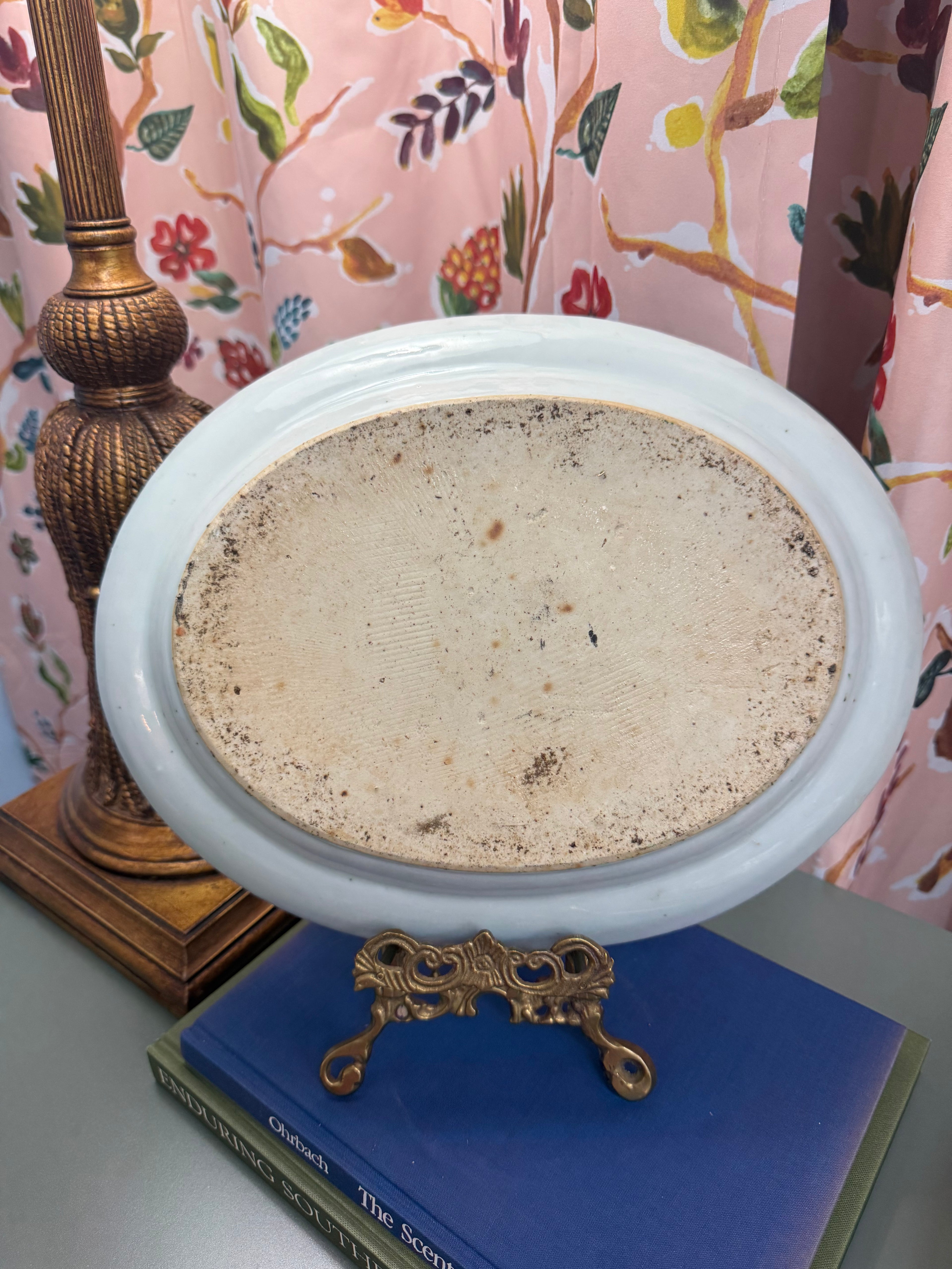 13.5” Sandcasted Rose Medallion Platter