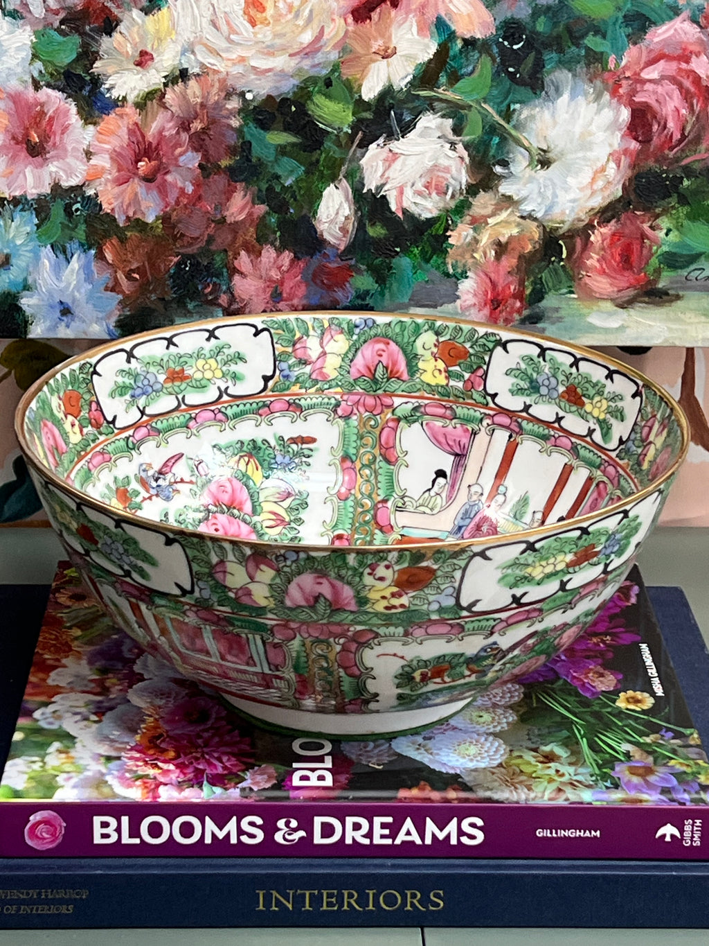 10" Vintage Rose Medallion Bowl