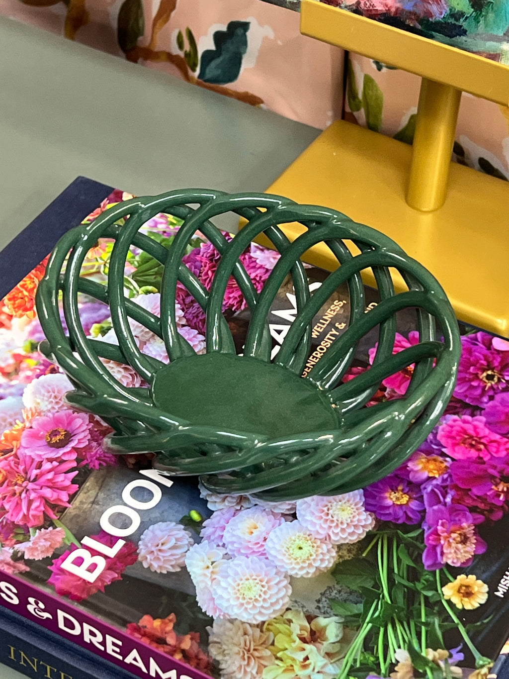 Green Lattice Bowl