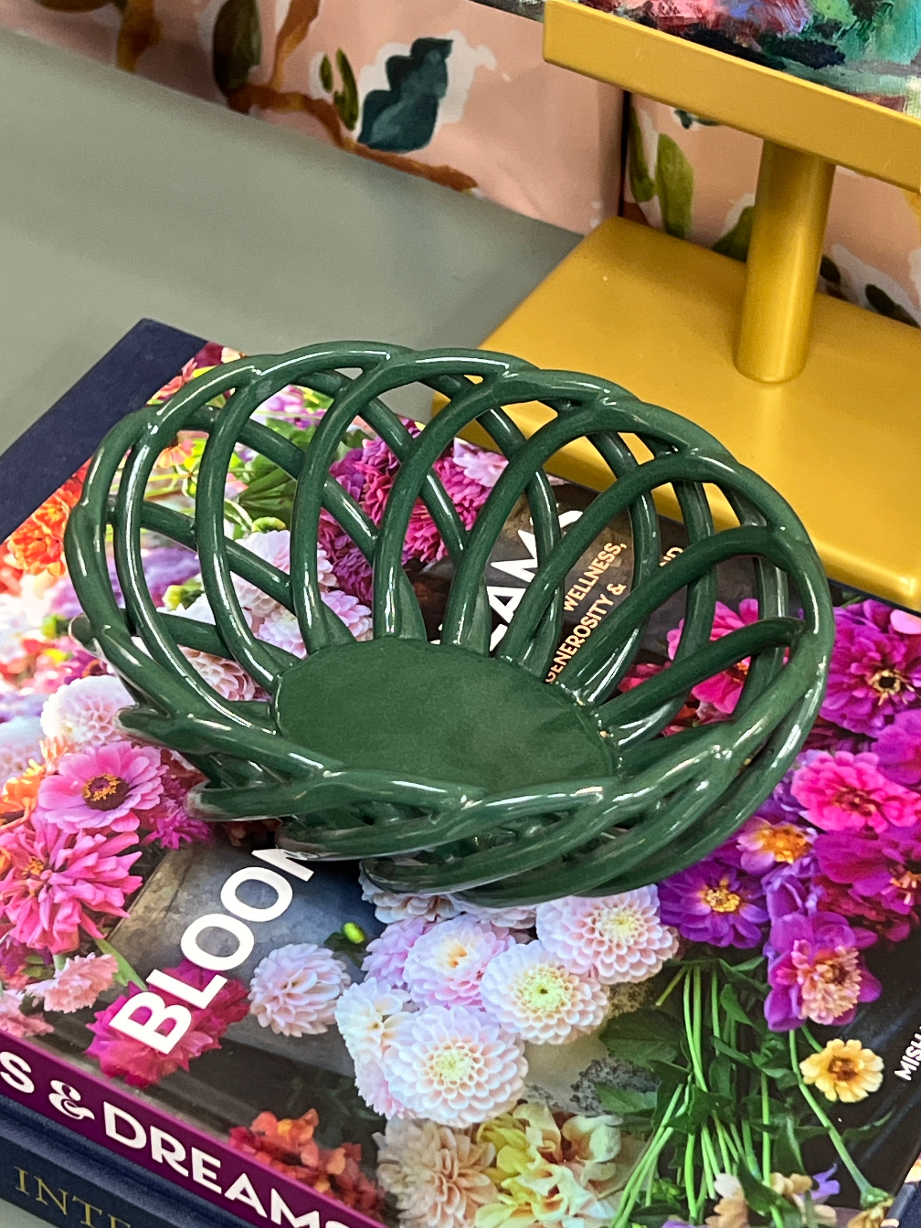 Green Lattice Bowl