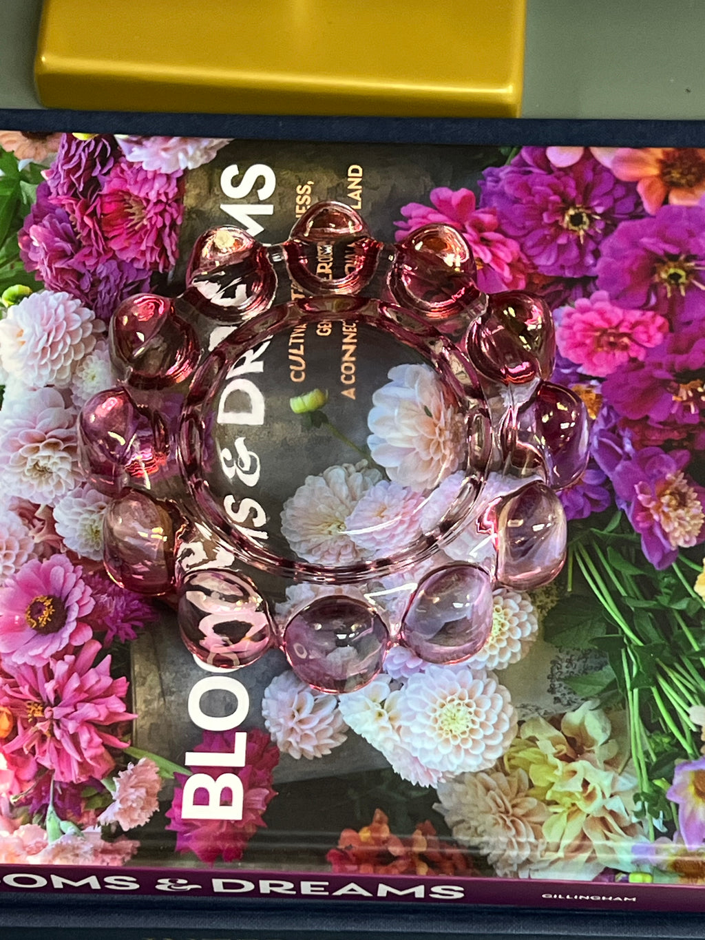 Pink Bubble Glass