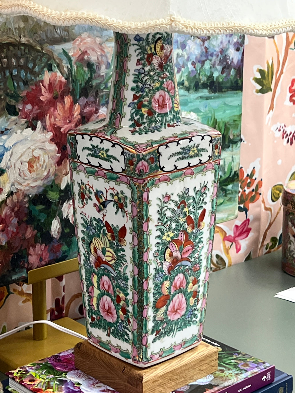 Rose Canton Lamp