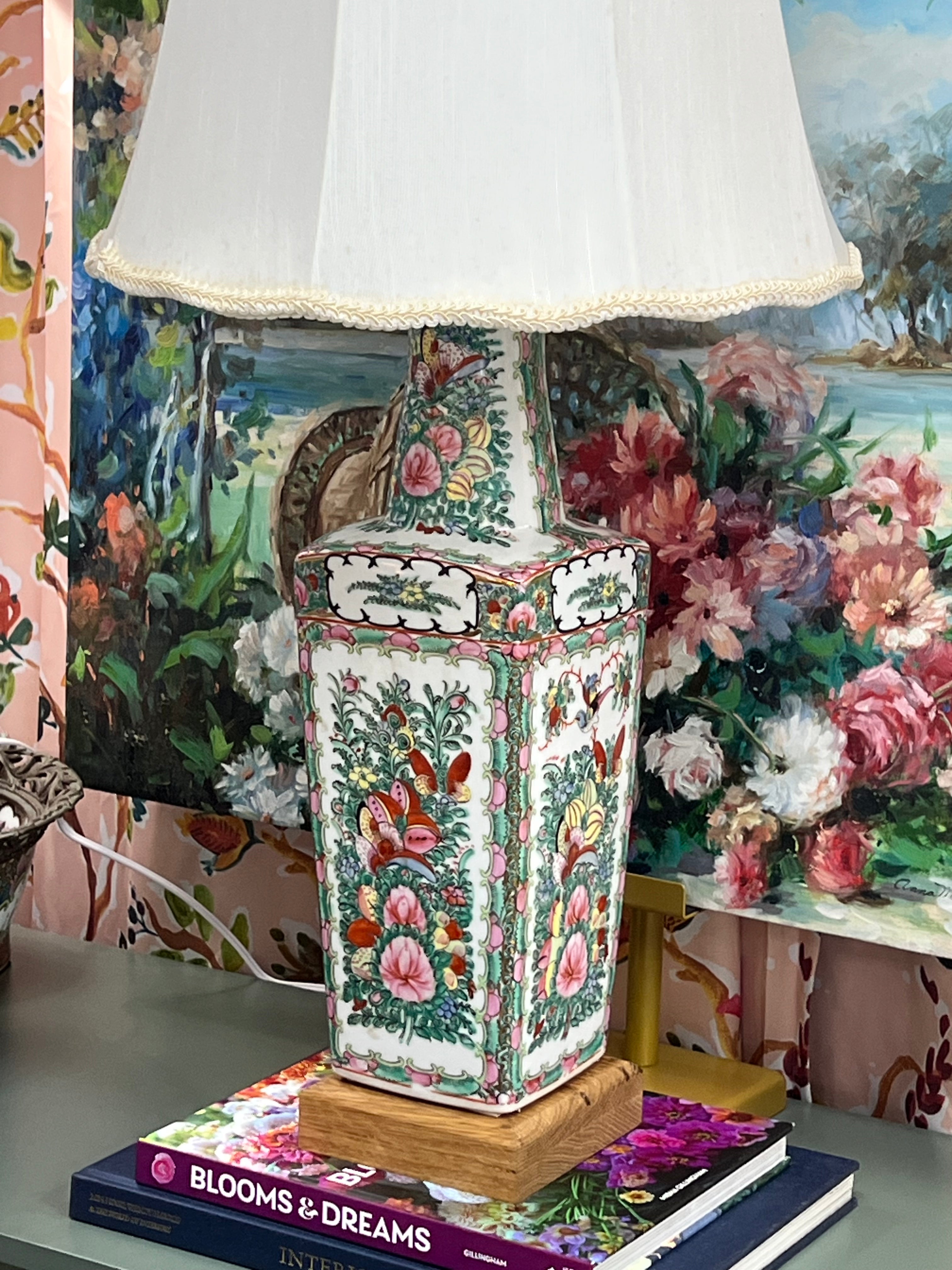 Rose Canton Lamp